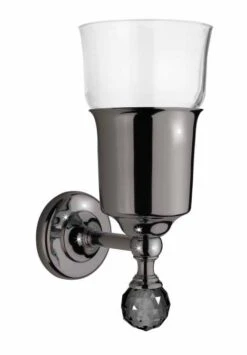 Oriental Crystal Tumbler Holder - Chrome, Gold Or Black Chrome - Origins Living 11 Oriental Crystal Tumbler Holder - Chrome, Gold Or Black Chrome - Origins Living -Lumibath Shop MA02C B oriental crystal tumbler holder black chrome