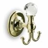 Oriental Crystal Robe Hook - Chrome, Gold Or Black Chrome - Origins Living