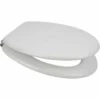 MDF AntiBac Toilet Seat In White - 82995 - Euroshowers