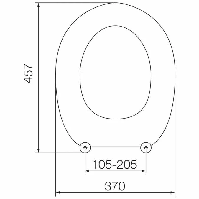 MDF AntiBac Toilet Seat In White - 82995 - Euroshowers 3 MDF AntiBac Toilet Seat In White - 82995 - Euroshowers - Image 3