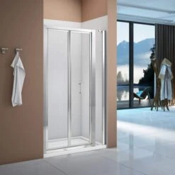 Merlyn Vivid Boost 1000mm Bi-fold Door -Lumibath Shop MER BOOST BIFOLD 2 RM 1156x742