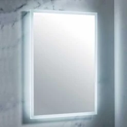 Hosta LED Bathroom Mirror With Shaver Socket - 500 X 700mm