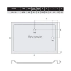 MX Elements 1000 X 760 Anti Slip Rectangular Stone Resin Shower Tray -Lumibath Shop MX 1000 x 760 ASTOB Tech