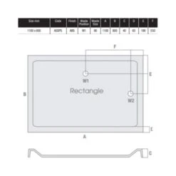 MX Elements 1100 X 800 Anti Slip Rectangular Stone Resin Shower Tray 7 MX Elements 1100 X 800 Anti Slip Rectangular Stone Resin Shower Tray -Lumibath Shop MX 1100 x 800 ASSSP Tech