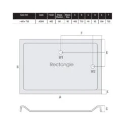 MX Elements 1400 X 700 Anti Slip Rectangular Stone Resin Shower Tray -Lumibath Shop MX 1400 x 700 ASXHI Tech