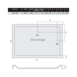 MX Elements 1600 X 760 Anti Slip Rectangular Stone Resin Shower Tray -Lumibath Shop MX 1600 x 760 ASSTG Tech