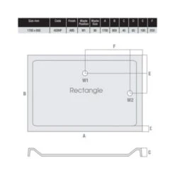 MX Elements 1700 X 800 Anti Slip Rectangular Stone Resin Shower Tray 7 MX Elements 1700 X 800 Anti Slip Rectangular Stone Resin Shower Tray -Lumibath Shop MX 1700 x 800 ASXHP Tech