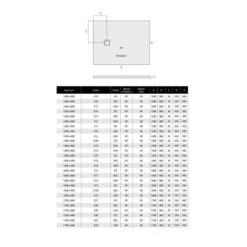 MX Minerals 1200 X 800mm Jet Black Slate Effect Shower Tray -Lumibath Shop MX Minerals Rectangle Tech 1