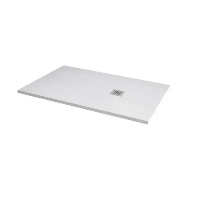 MX Minerals 1600 X 900mm Ice White Slate Effect Shower Tray 1 MX Minerals 1600 X 900mm Ice White Slate Effect Shower Tray