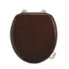 Burlington Mahogany Real Wood Traditional Toilet Seat - S12