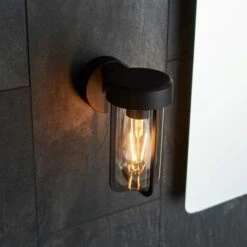 Mandarin Wall Light - Matt Black 11 Mandarin Wall Light - Matt Black -Lumibath Shop Mandarin Wall Light Black Lifestyle2