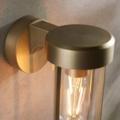 Mandarin Wall Light - Brushed Brass -Lumibath Shop Mandarin Wall Light Brass Lifestyle2