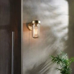 Mandarin Wall Light - Brushed Brass -Lumibath Shop Mandarin Wall Light Brass Lifestyle6