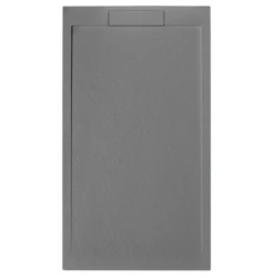 Giorgio Lux Grey Slate Effect Shower Tray - 1000 X 900 - Concealed Waste