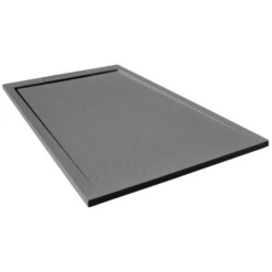Giorgio Lux Grey Slate Effect Shower Tray - 1200 X 900 - Concealed Waste