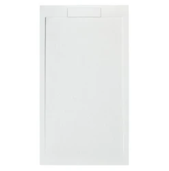 Giorgio Lux White Slate Effect Shower Tray - 1700 X 800 - Concealed Waste