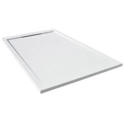Giorgio Lux White Slate Effect Shower Tray - 1700 X 800 - Concealed Waste -Lumibath Shop Mere Giorgio Lux 1 3