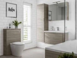 Modular Drift 500mm Double Door Mirror Cabinet With Light & Shave Socket - Origins By Utopia -Lumibath Shop Modular Drift 7