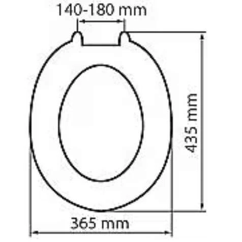 Moulded Value Toilet Seat In White - 82010 - Euroshowers 3 Moulded Value Toilet Seat In White - 82010 - Euroshowers - Image 3