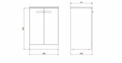 MyHome 600mm Basin And White Floorstanding Unit By Britton Bathrooms -Lumibath Shop MyHome 600 Tech 1