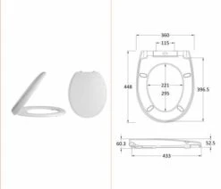 Luxury Soft Close Toilet Seat - Quick Release - NTS006 - Nuie 6 Luxury Soft Close Toilet Seat - Quick Release - NTS006 - Nuie -Lumibath Shop NTS006