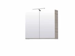 Modular Drift 500mm Double Door Mirror Cabinet With Light & Shave Socket - Origins By Utopia -Lumibath Shop OUD00012