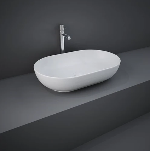 Feeling Oval Countertop Basin Matt White - RAK Ceramics 1 Feeling Oval Countertop Basin Matt White - RAK Ceramics