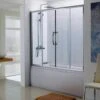 Lakes 1700mm Over Bath Double Sliding Bath Screen