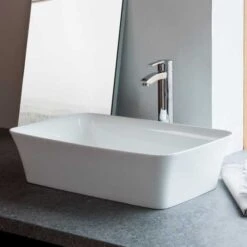 Clearwater Palermo ClearStone Countertop Basin - 550 X 350 - B3CCS -Lumibath Shop Palermo Basin 071