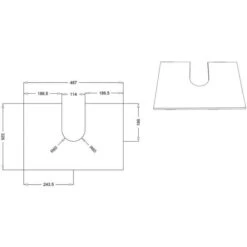Pomeranian 600mm 2 Drawer Wall Hung Basin Unit Inc. Basin - Matt Grey -Lumibath Shop Pomeranian 600 2 Drawer Vanity Sizes 1 1