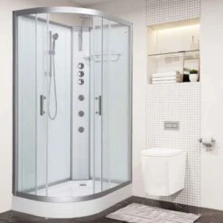 Vidalux Pure 1200 Hydro Massage Shower Cabin - 1200 X 800mm - Right Handed - White
