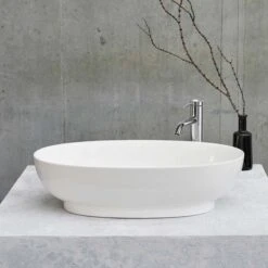 Clearwater Puro Clear Stone Countertop Basin - 550 X 350 - B13ECS -Lumibath Shop Puro Basin
