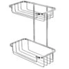 Croydex Stainless Steel Two Tier Shower Caddy - 315 X 250 X 125mm