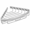 Croydex Premium Single Corner Cosmetic Shower Caddy - 60 X 208.5 X 311.5mm - Rust Free