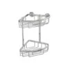 Croydex Premium Two Tier Corner Shower Caddy - 250 X 210 X 155mm - Rust Free