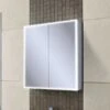 HiB Qubic 80 LED Bathroom Mirror Cabinet - 46600