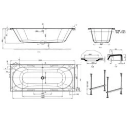ClearGreen Verde 1800 X 750mm Double Ended Reinforced Bath -Lumibath Shop R46 tech