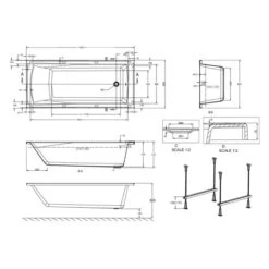 ClearGreen Sustain 1800 X 800mm Reinforced Single Ended Bath -Lumibath Shop R7 tech