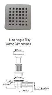 Roman Stone Neo Angle Shower Tray 900 X 900mm 3 Roman Stone Neo Angle Shower Tray 900 X 900mm - Image 3