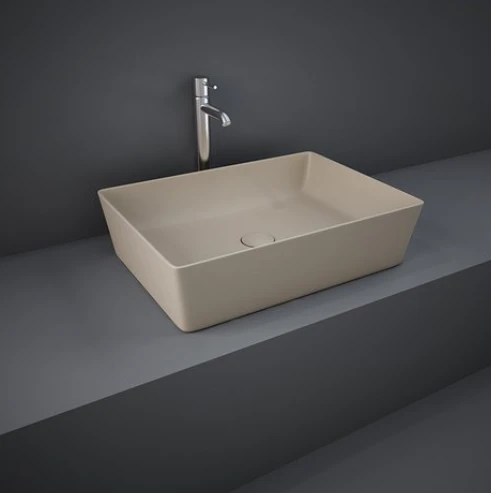 Feeling Rectangle Countertop Basin Matt Cappuccino - RAK Ceramics 1 Feeling Rectangle Countertop Basin Matt Cappuccino - RAK Ceramics