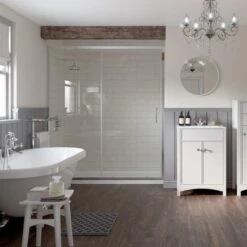 Relax 1200mm Sliding Shower Door -Lumibath Shop Relax Slider Lifestyle 2 1