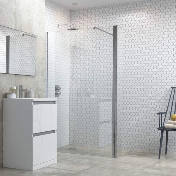 Relax 1000mm Wetroom Panel, Support Bar & 300mm Rotatable Panel 1 Relax 1000mm Wetroom Panel, Support Bar & 300mm Rotatable Panel