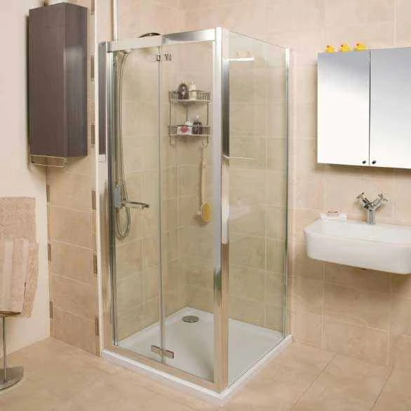 Bi-Fold Shower Door - 800 - Silver - Roman Embrace 3 Bi-Fold Shower Door - 800 - Silver - Roman Embrace - Image 3