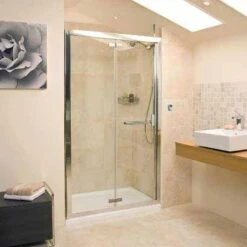 Bi-Fold Shower Door - 1000 - Silver - Roman Embrace