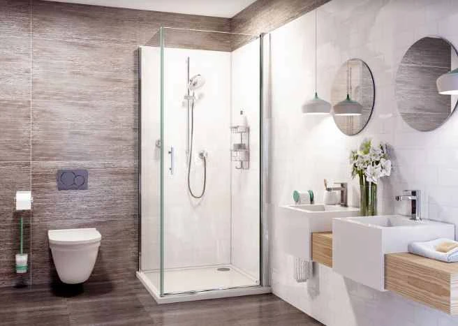 Roman Innov8 760mm Pivot Door For Corner Fitting With Optional Side Panel