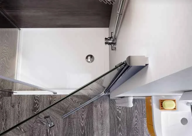 Roman Innov8 760mm Pivot Door For Corner Fitting With Optional Side Panel - Image 2