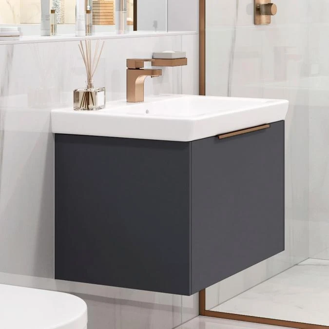 Abacus S3 Concepts Wall Hung Vanity Unit Pack 600mm - Matt Anthracite 2 Abacus S3 Concepts Wall Hung Vanity Unit Pack 600mm - Matt Anthracite - Image 2