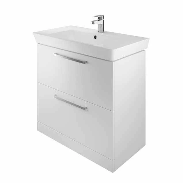 The White Space Floor Standing Vanity Unit - 800mm White 1 The White Space Floor Standing Vanity Unit - 800mm White