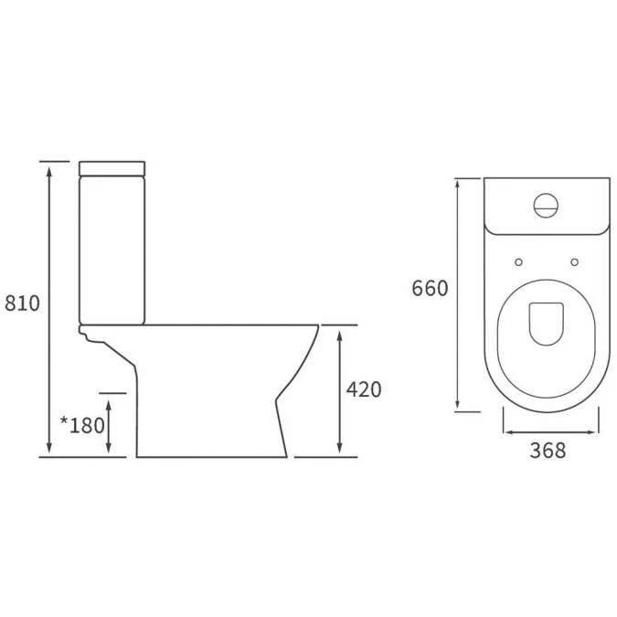 Saxony Bathroom Suite, Basin, Toilet & Double Ended Bath 1700mm 6 Saxony Bathroom Suite, Basin, Toilet & Double Ended Bath 1700mm - Image 6