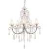Shetland 5 Arm Chandelier Ceiling Light - Chrome